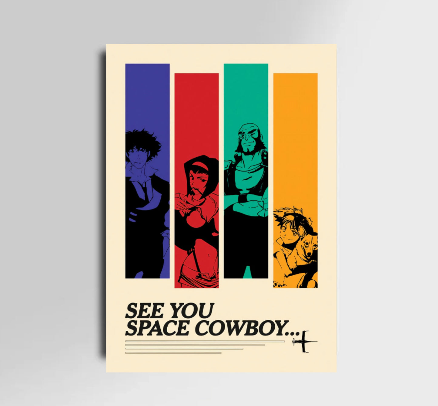 See you in space Cowboy Anime wall Art home decor