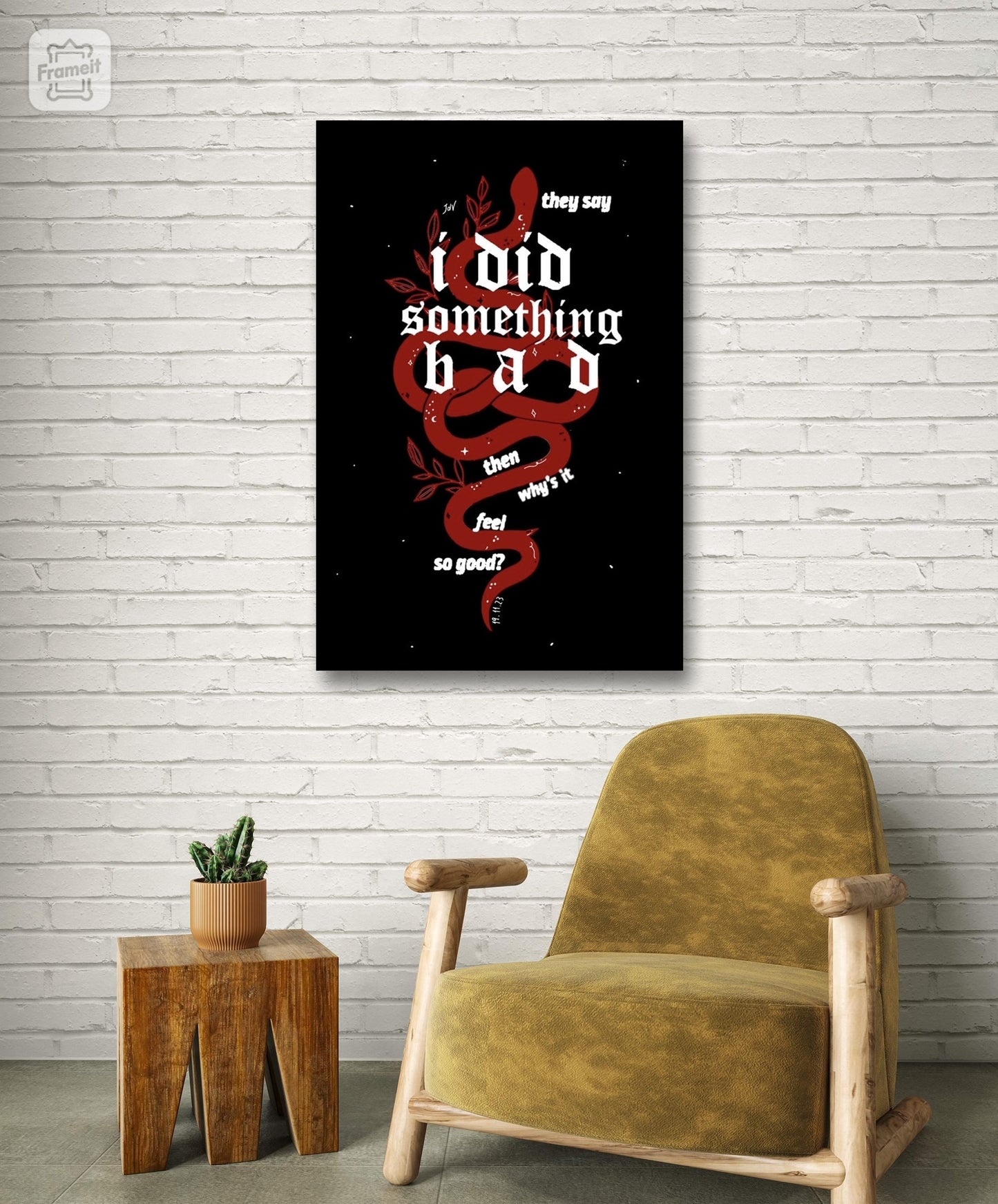 Music Artist Swiftie They Say I Did Something Bad Canvas Poster Wall Art Home Decor