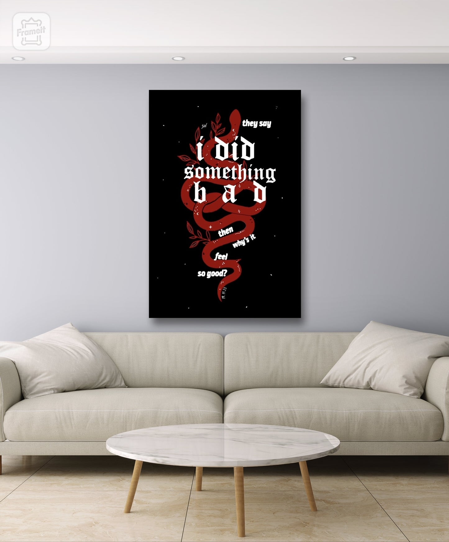 Music Artist Swiftie They Say I Did Something Bad Canvas Poster Wall Art Home Decor