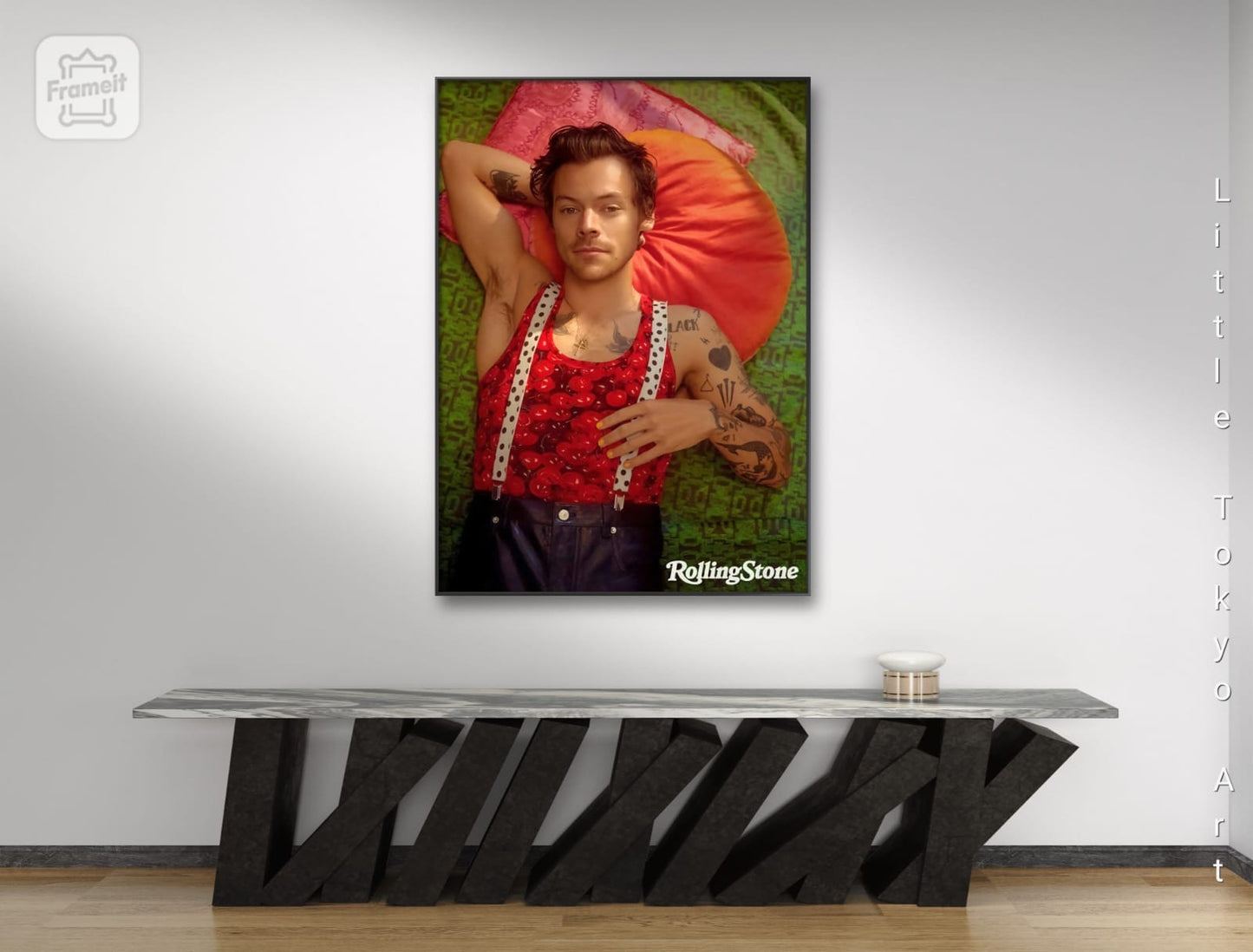 Music Artist Harry Rolling Magazine Cover Canvas Poster Wall Art Home Decor