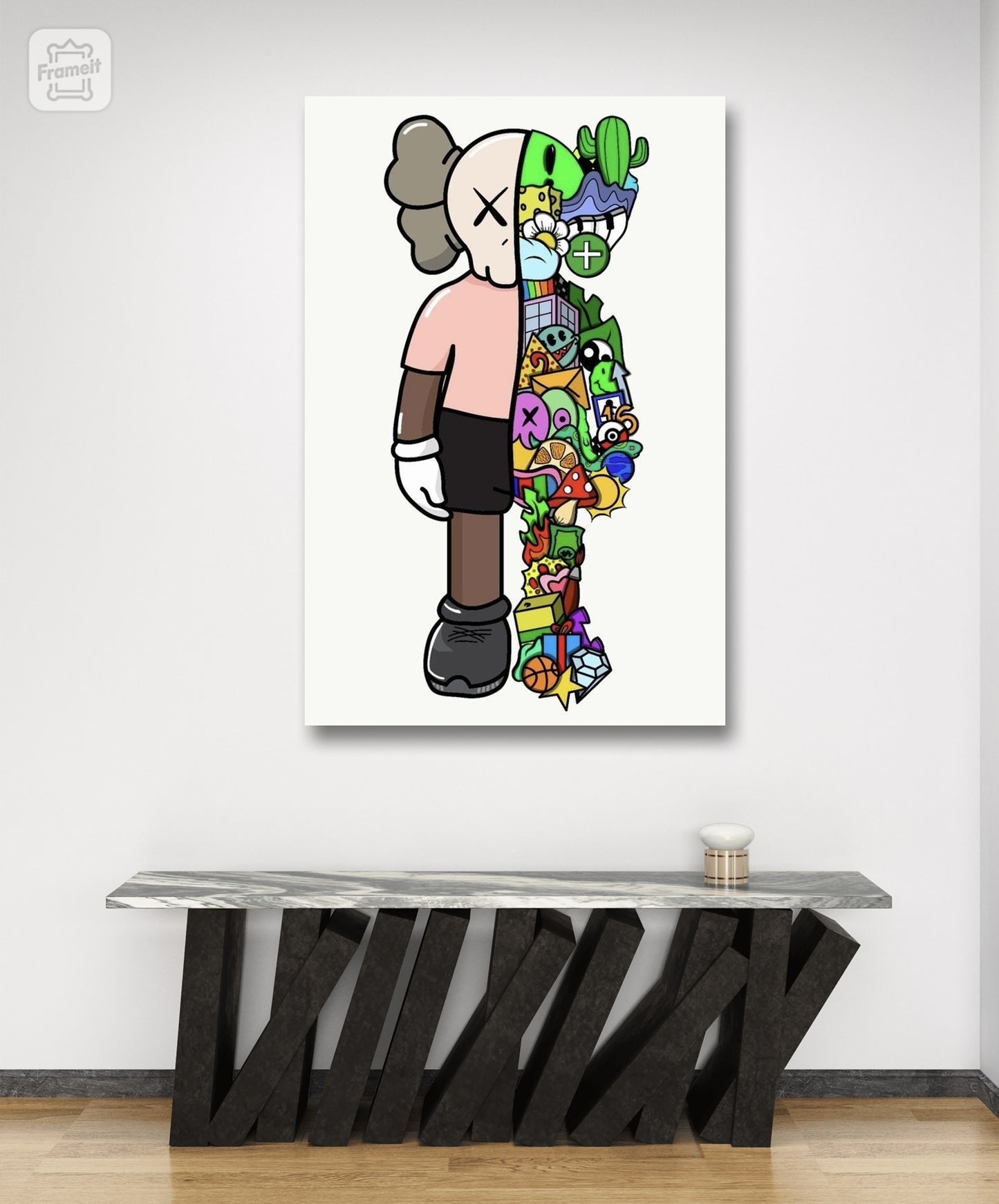 XX Eyes Cartoon Half