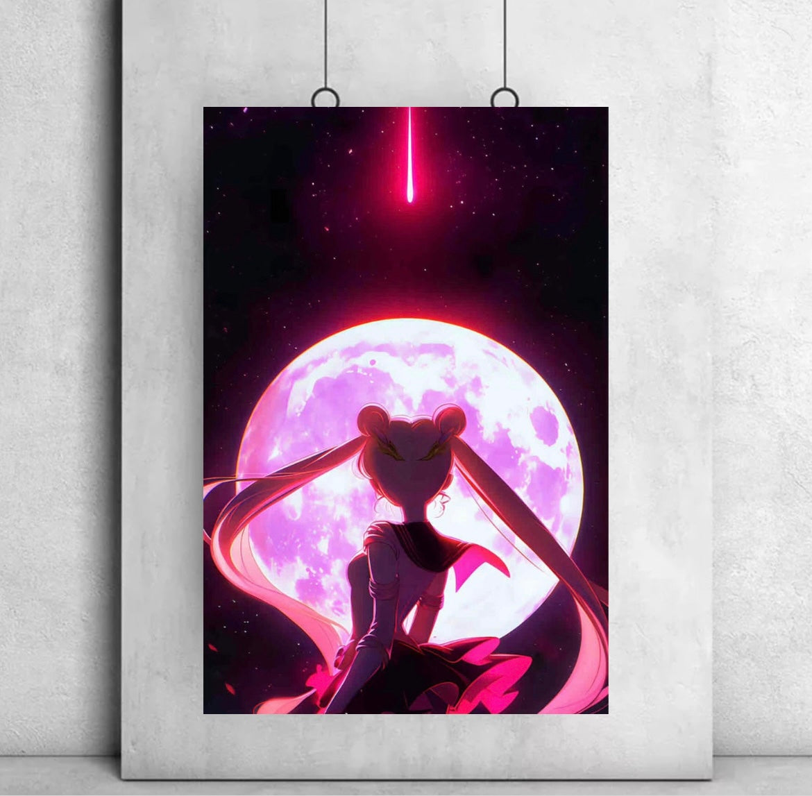 Moon Anime Girl Bright Full Moon