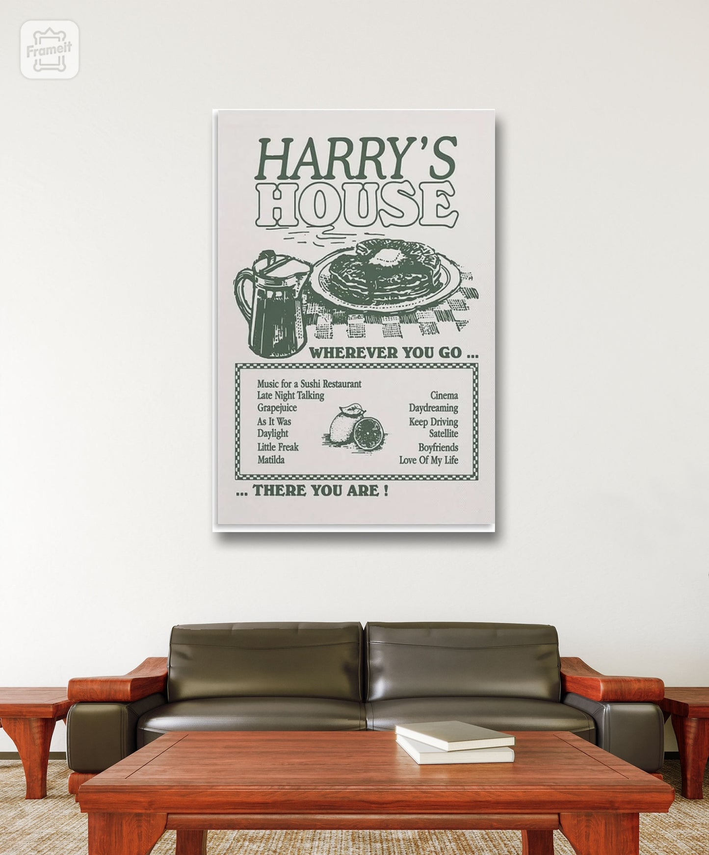 Music Artist Harry Wherever You Go There You Are Canvas Poster Wall Art Home Decor