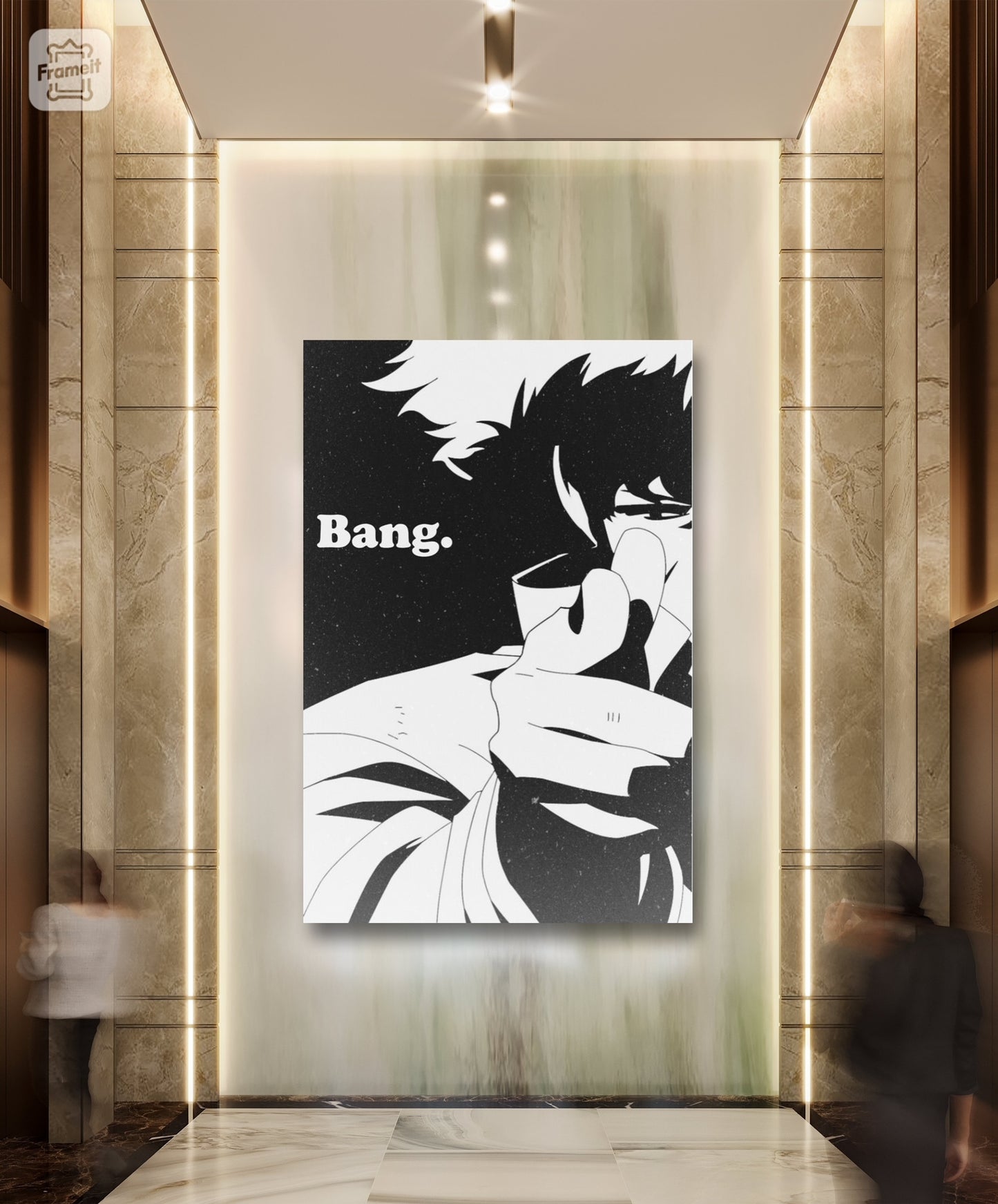 Space Cowboy Spike Bang Anime Wall Art home decor