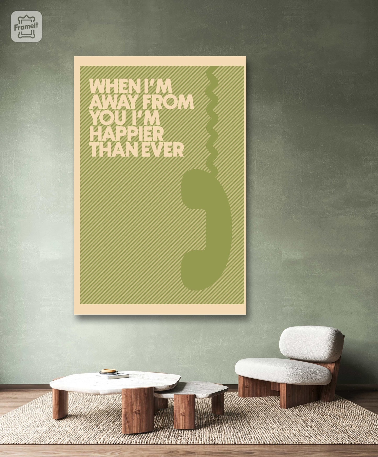 Music Artist Billie When I’m Away From You Canvas Poster Wall Art Home Decor