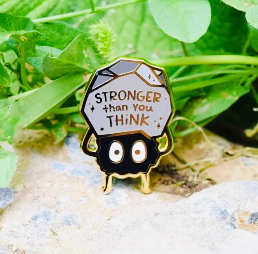 Pin Brooch Badge enamel anime Stronger than you think