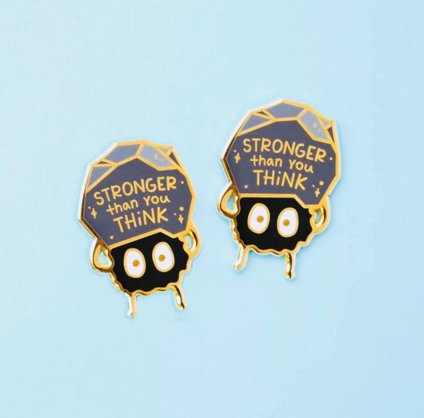 Pin Brooch Badge enamel anime Stronger than you think